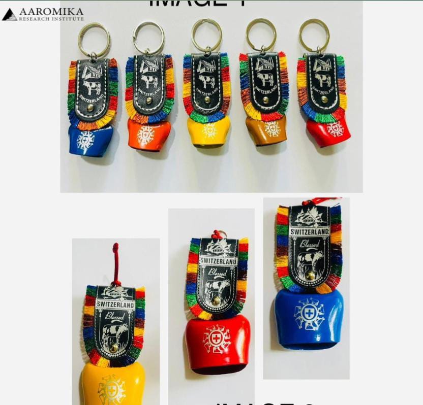 Swiss Cowbell Keychain