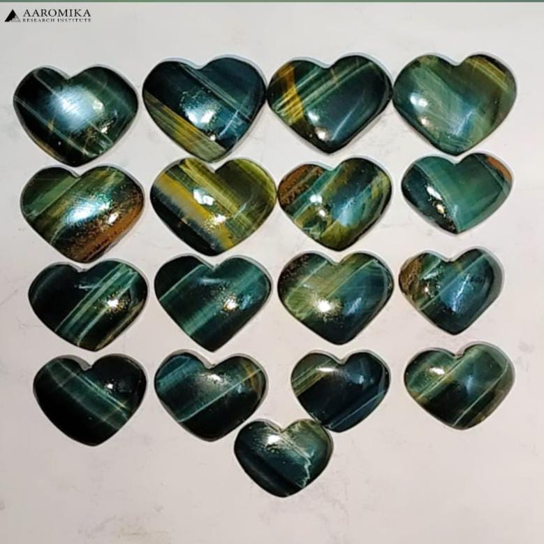 Chatoyant gemstone blue Tiger Eye