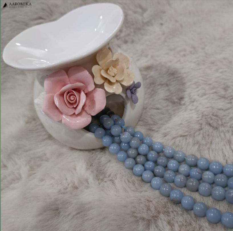 Angelite Crystal Beads Mala / Bracelet String