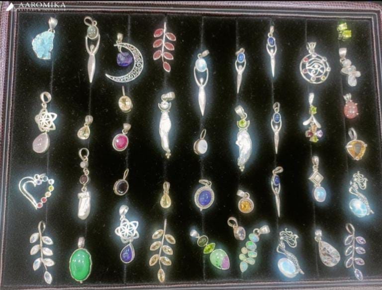 Assorted Crystal Healing Pendants Collection