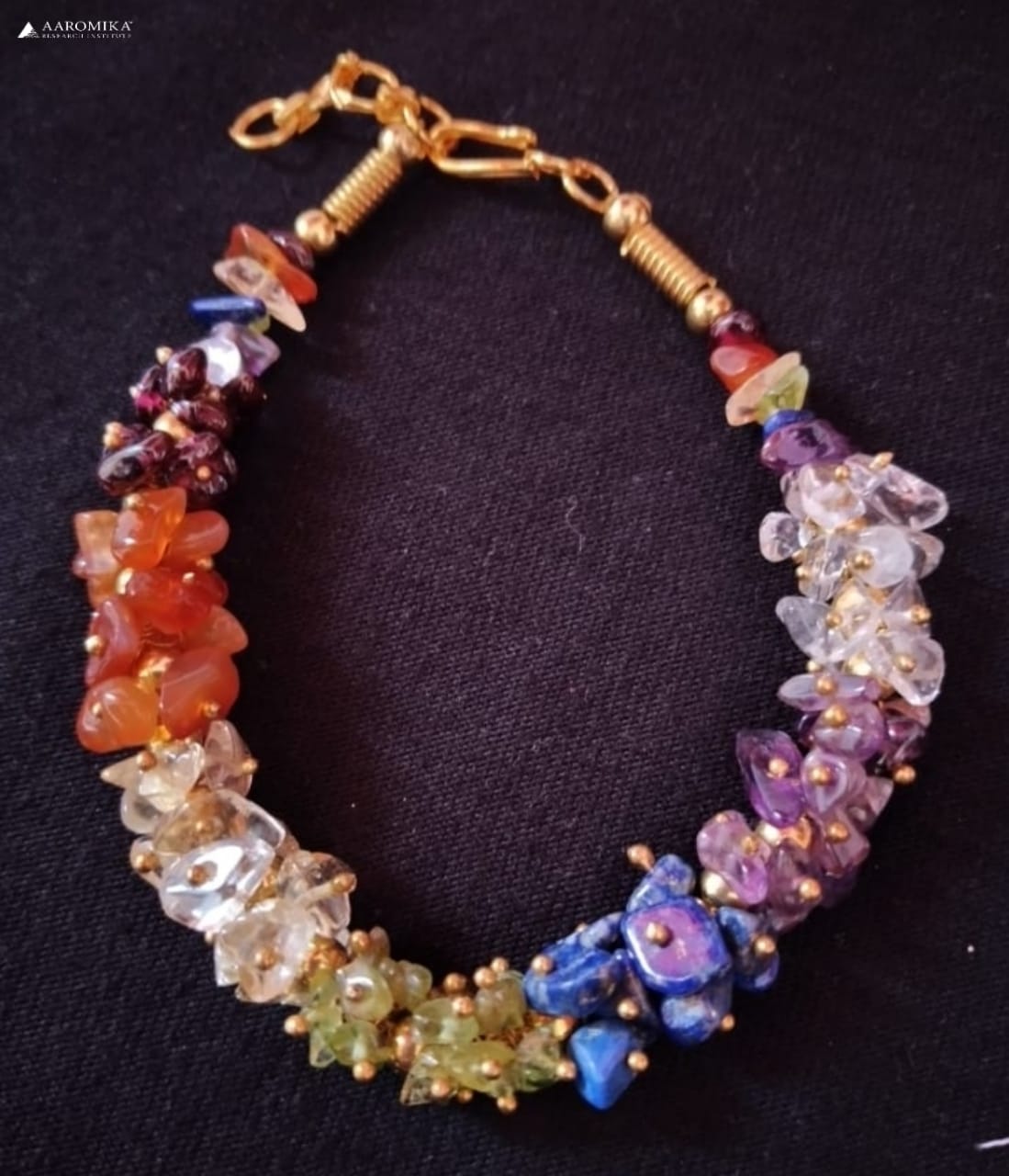 7 Chakra Chips Gajari Bracelet